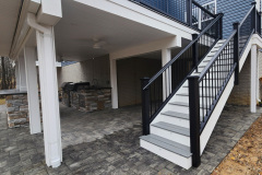 Backyard Patio and Retaining Wall