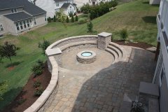 Backyard Patio and Fire pit