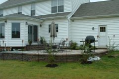Patio and Retaining Wall