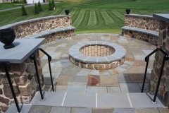 Stone Wall - Patio Fire Pit